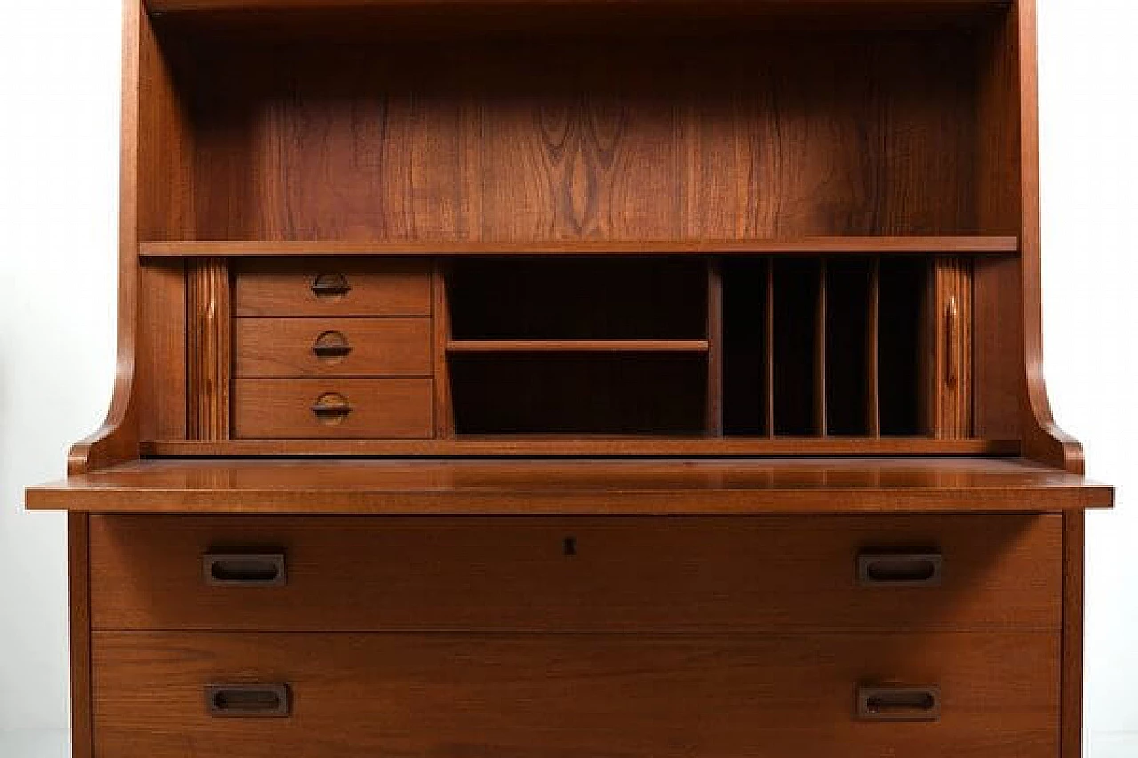 Teak secretaire by Johannes Sorth for Nexø, 1960s 3