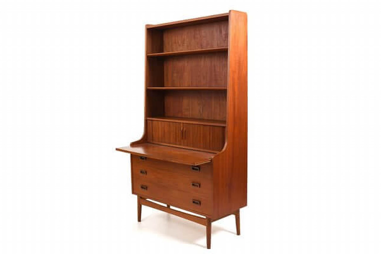 Teak secretaire by Johannes Sorth for Nexø, 1960s 6