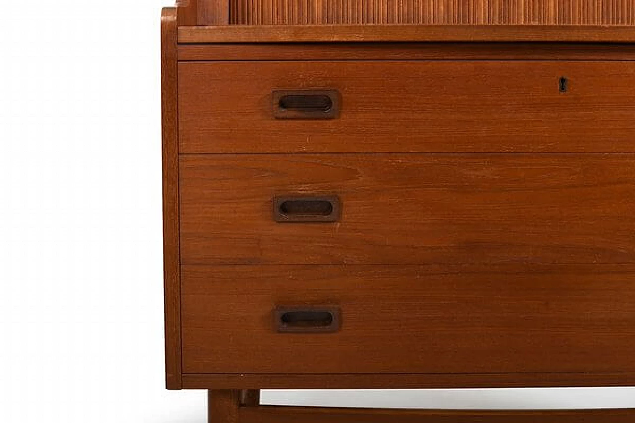 Teak secretaire by Johannes Sorth for Nexø, 1960s 7