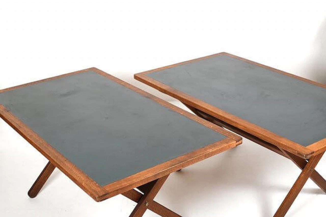 Pair of BM80 desks by Børge Mogensen for P. Lauritsen & Søn, 1970s 4