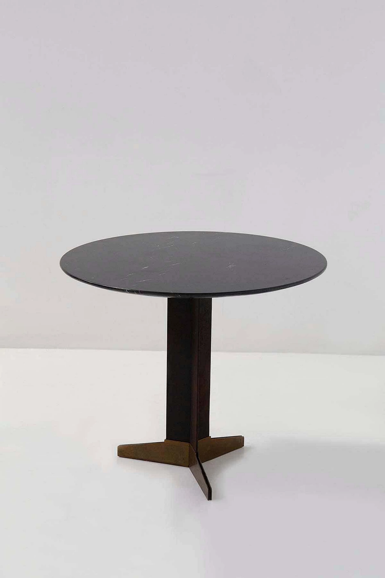 Marble and brass round table by Ignazio Gardella, 1950s 3