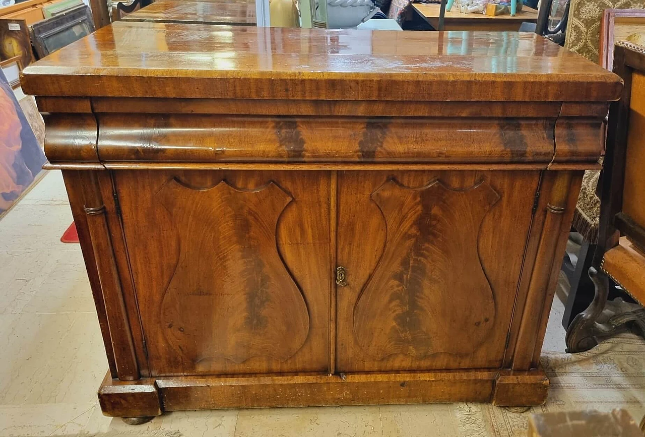 Mahogany feather sideboard, 1850 6