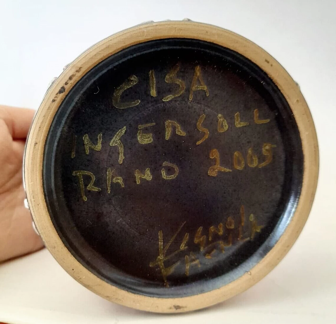 Vaso in ceramica a lustro di Vignoli Faenza per Cisa Ingersoll Rand, 2005 2