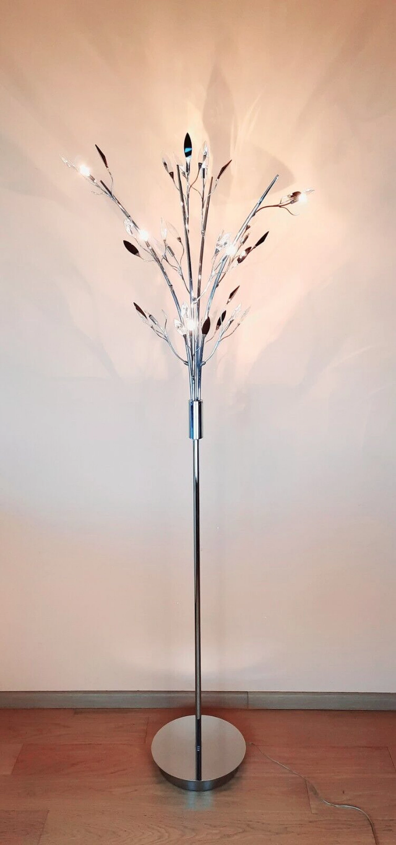 Calipso M1212 floor lamp with metal frame by Micron, 2000s 3