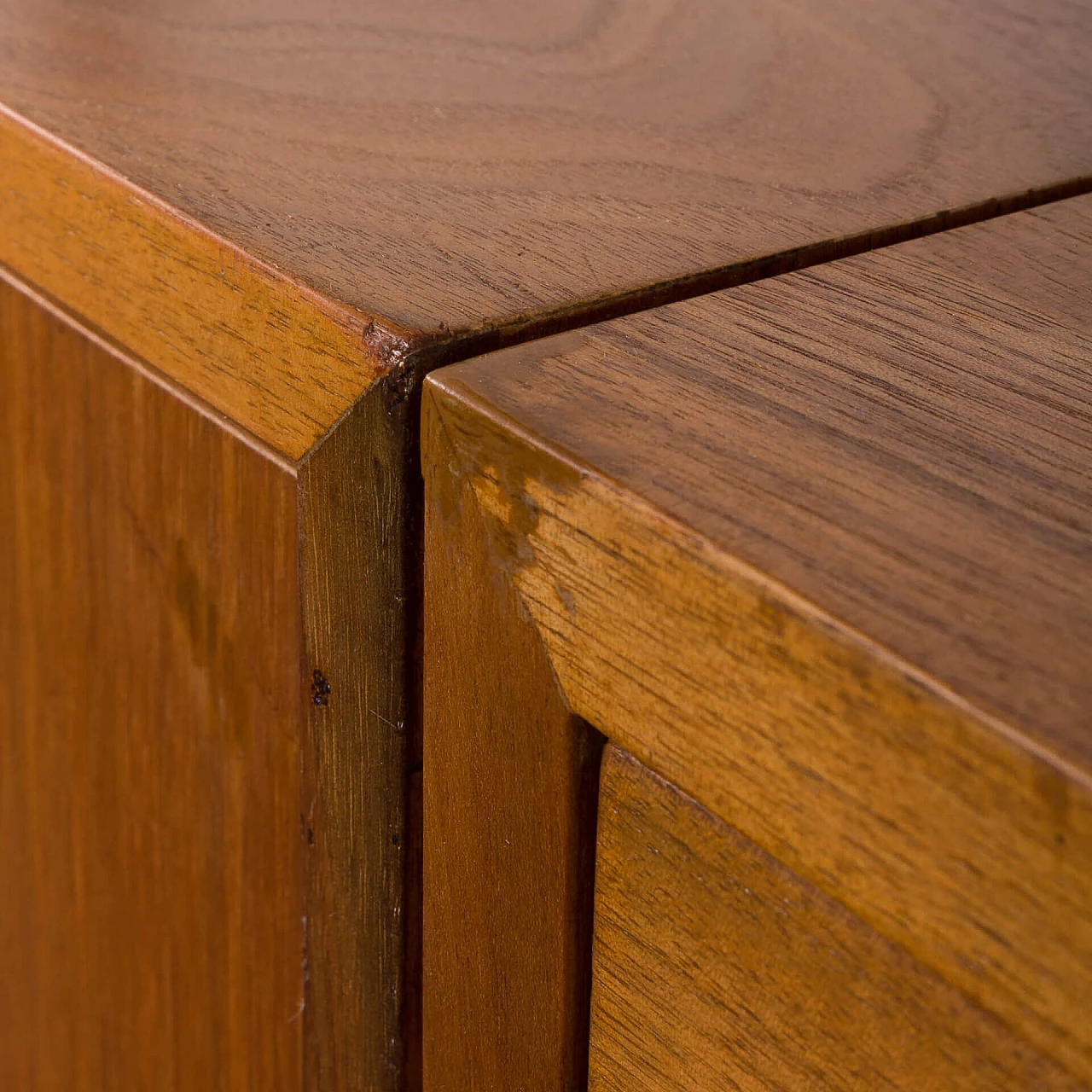 Walnut wall bookcase with desk, pair of cupboards and lamp by Poul Cadovius, 1960s 17