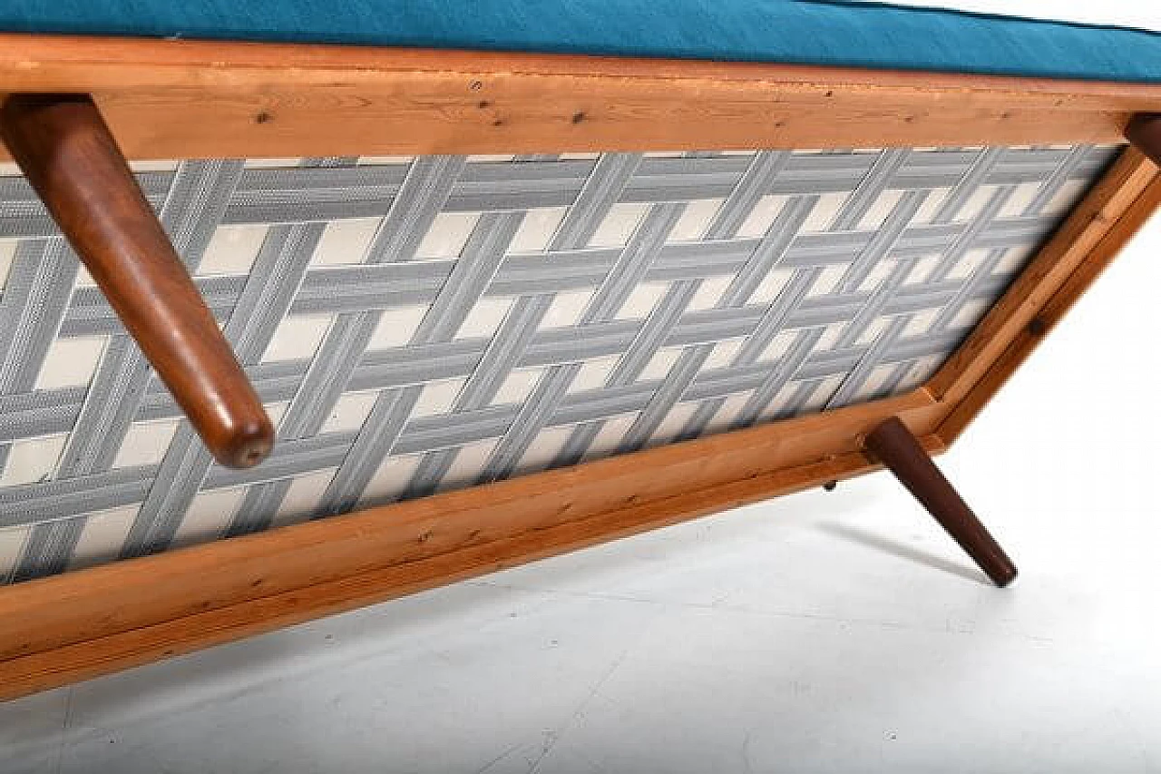 SH7 teak and velvet dormeuse by Haslev Møbelsnedkeri, 1950s 13