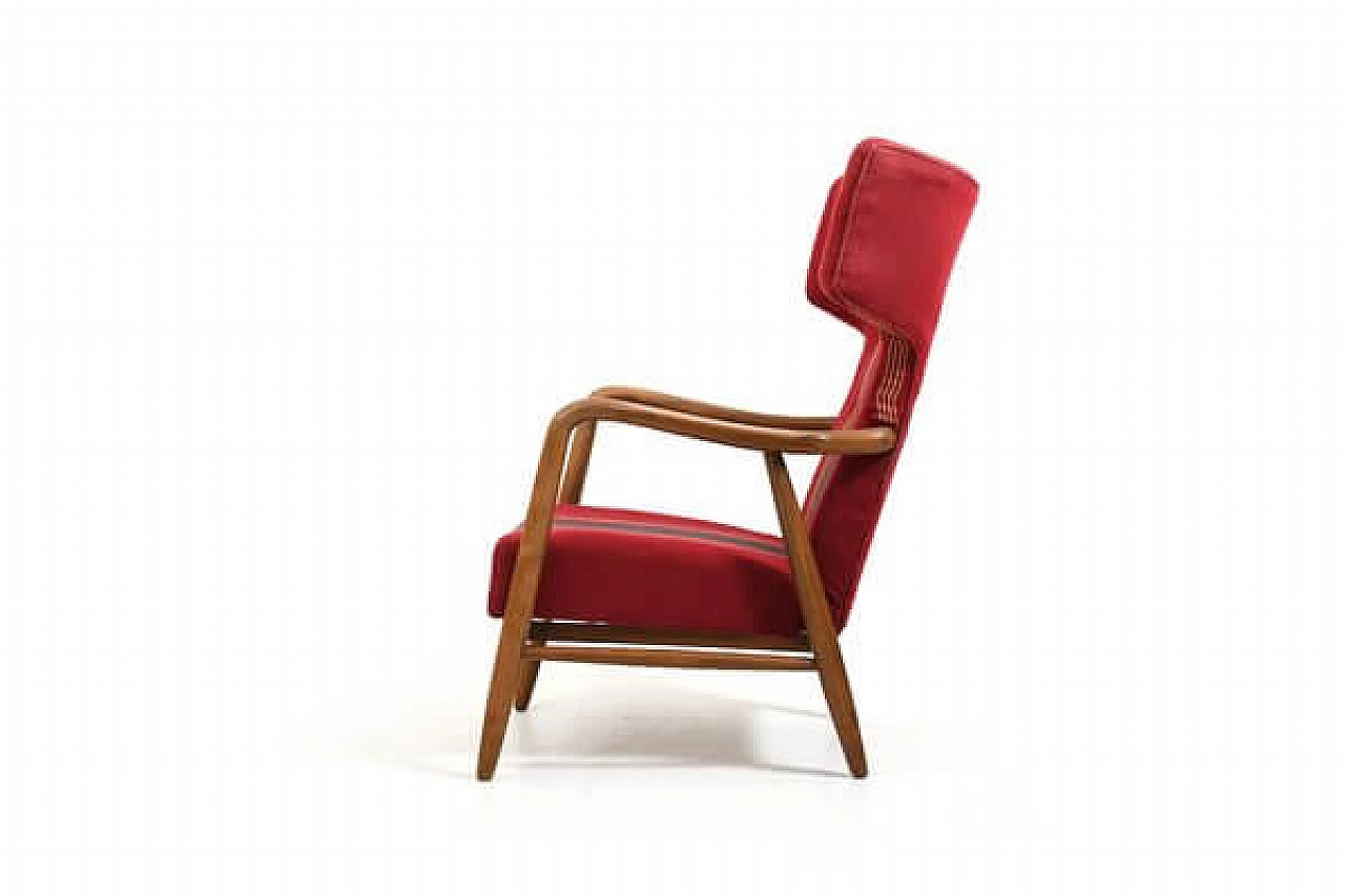 Wingback armchair by Eva & Nils Koppel for Slagelse Møbelværk, 1947 3