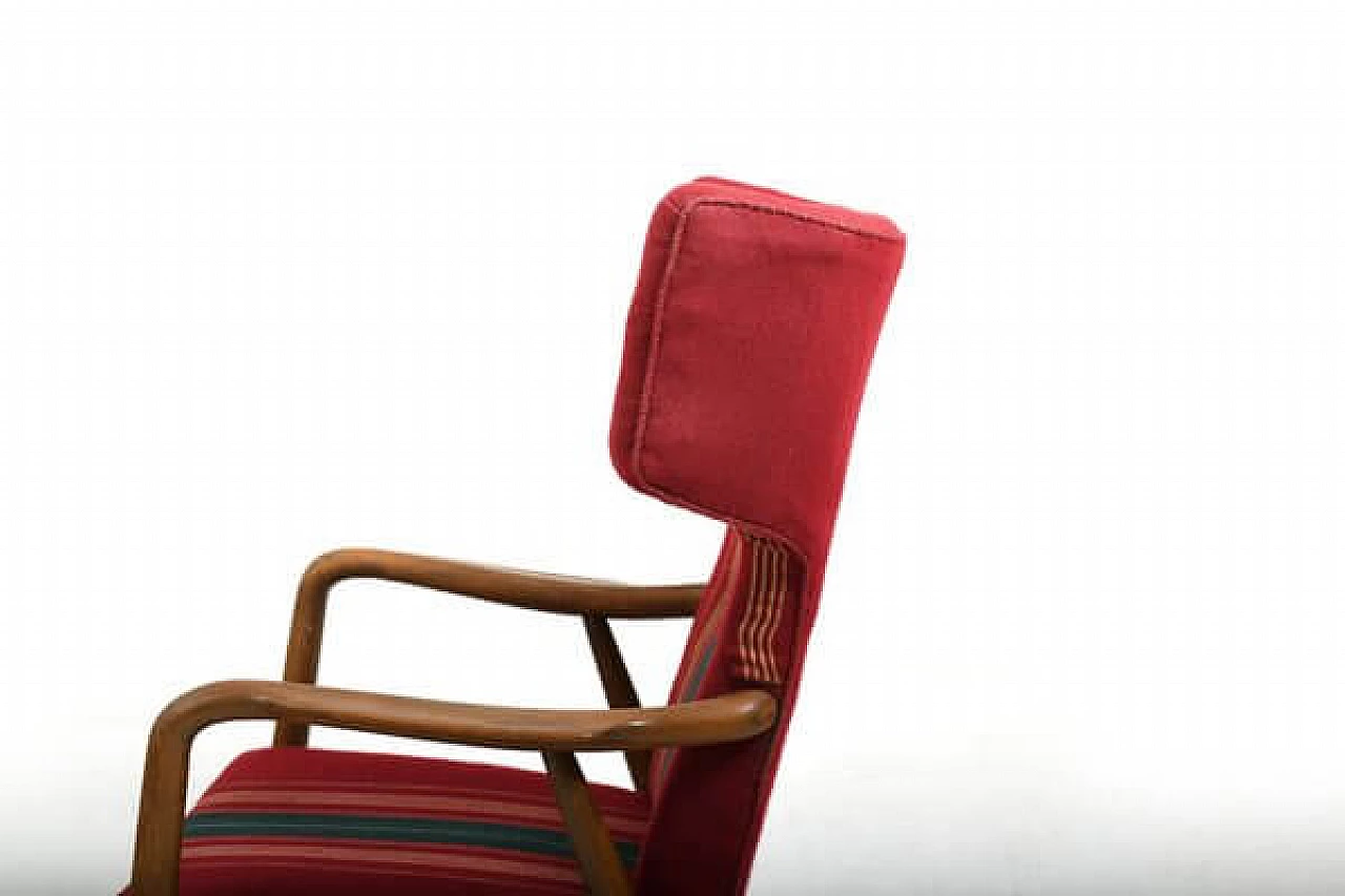 Wingback armchair by Eva & Nils Koppel for Slagelse Møbelværk, 1947 4