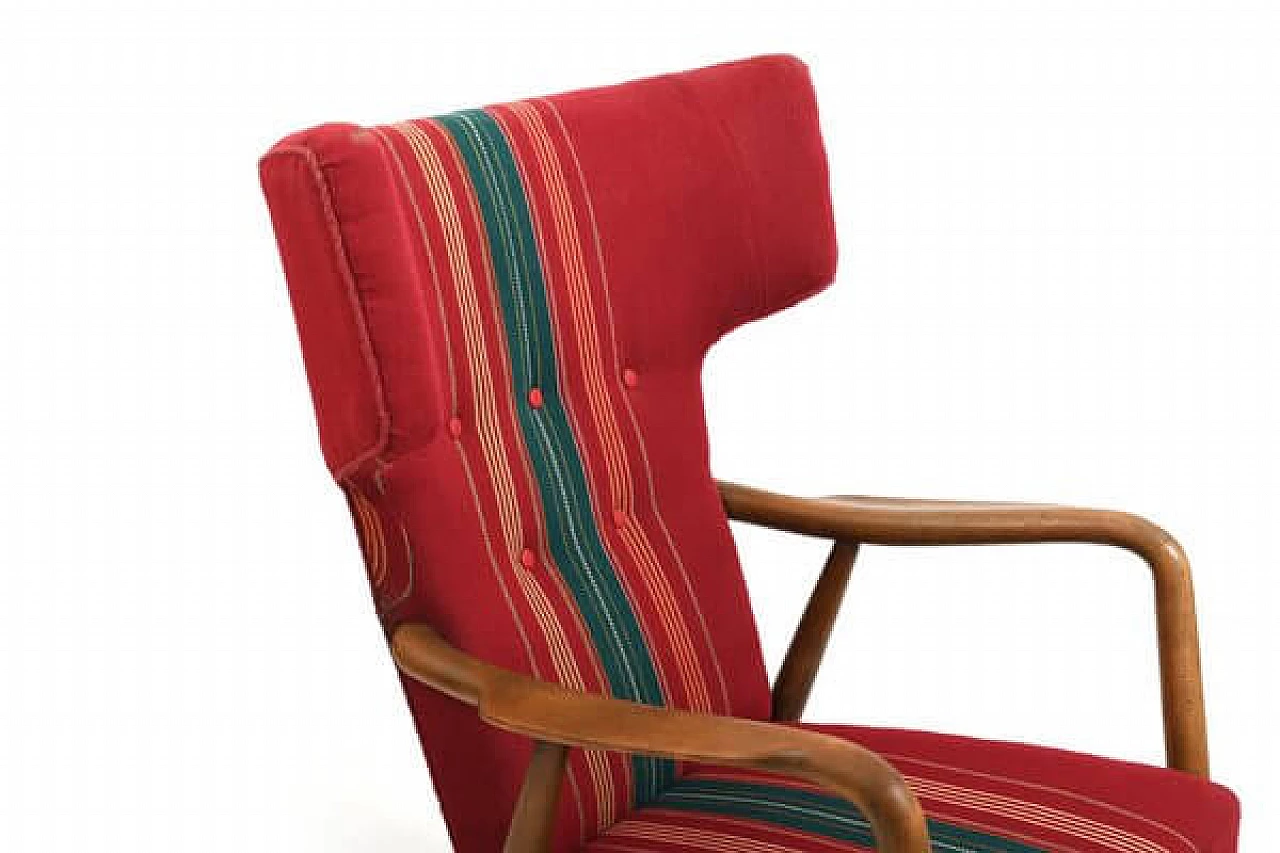 Wingback armchair by Eva & Nils Koppel for Slagelse Møbelværk, 1947 8