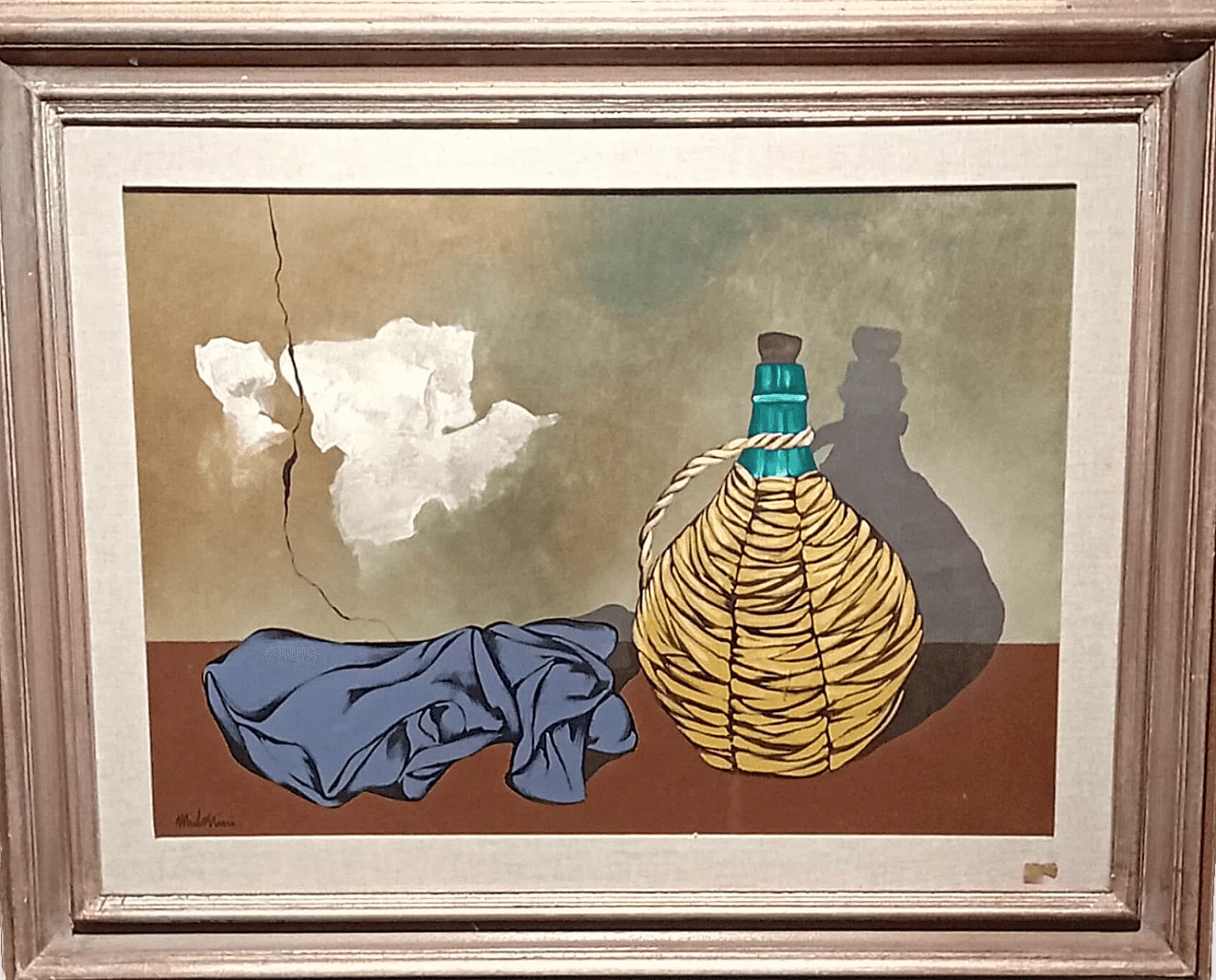 Sirio Midollini, Still life, painting on canvas, 1980s 4