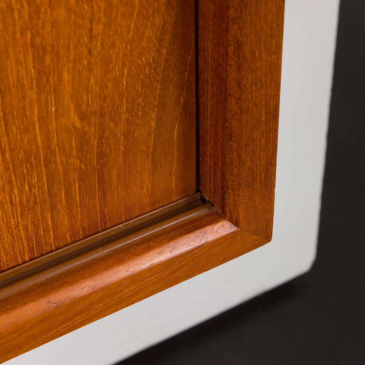 Hanging teak bookcase in the style of Poul Cadovius, 1970s 15