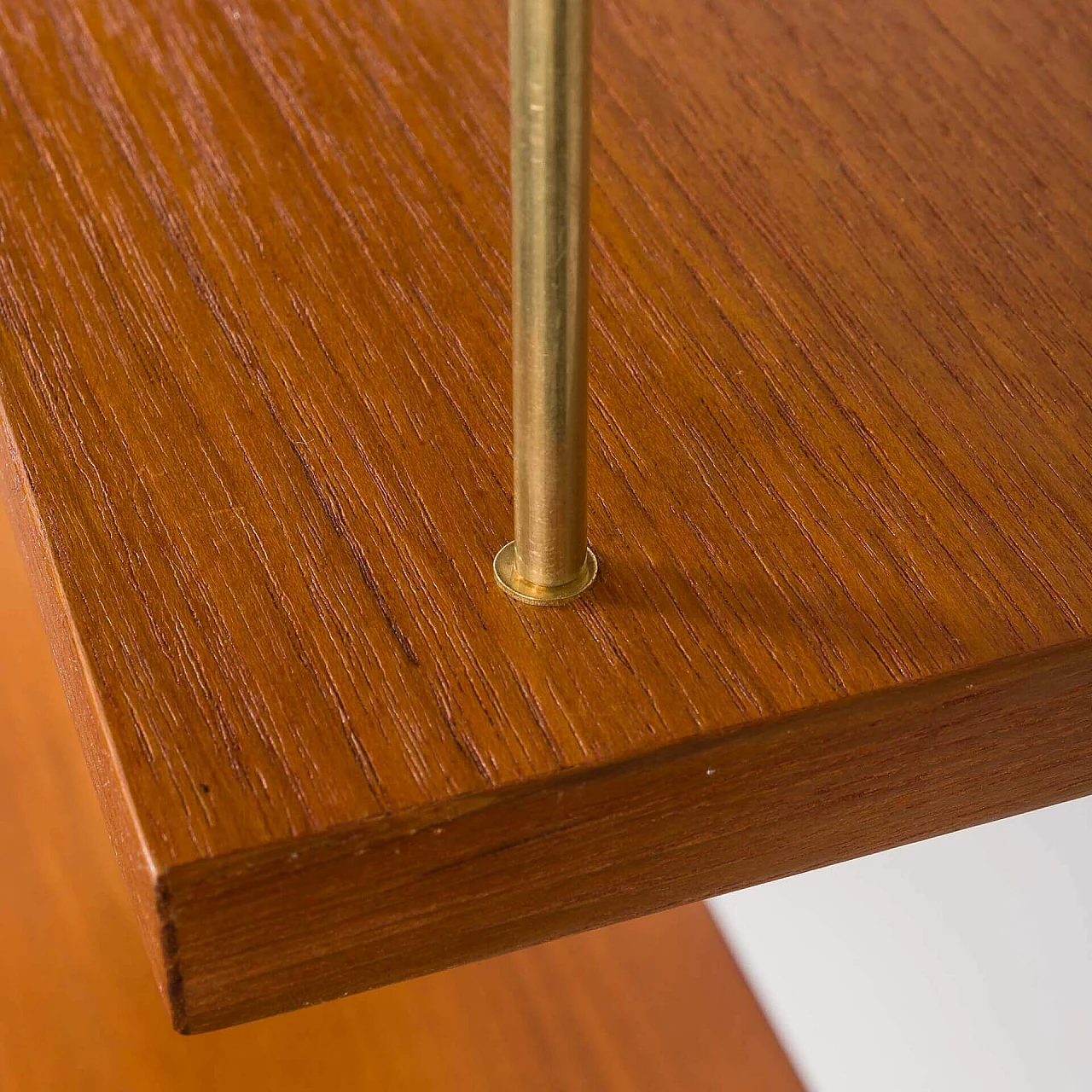 Hanging teak bookcase in the style of Poul Cadovius, 1970s 16