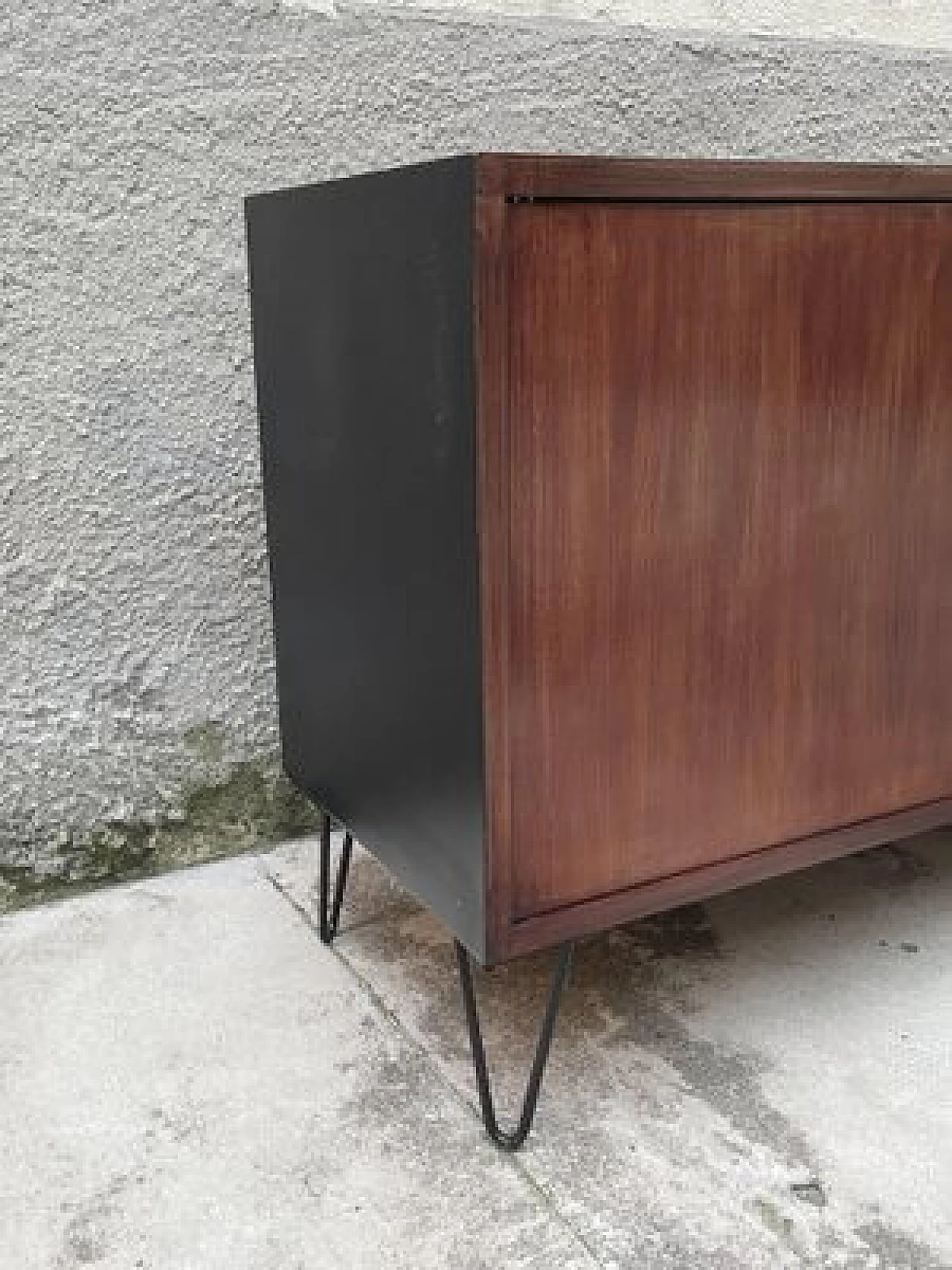 Credenza in legno, metallo e laminato, anni '50 5