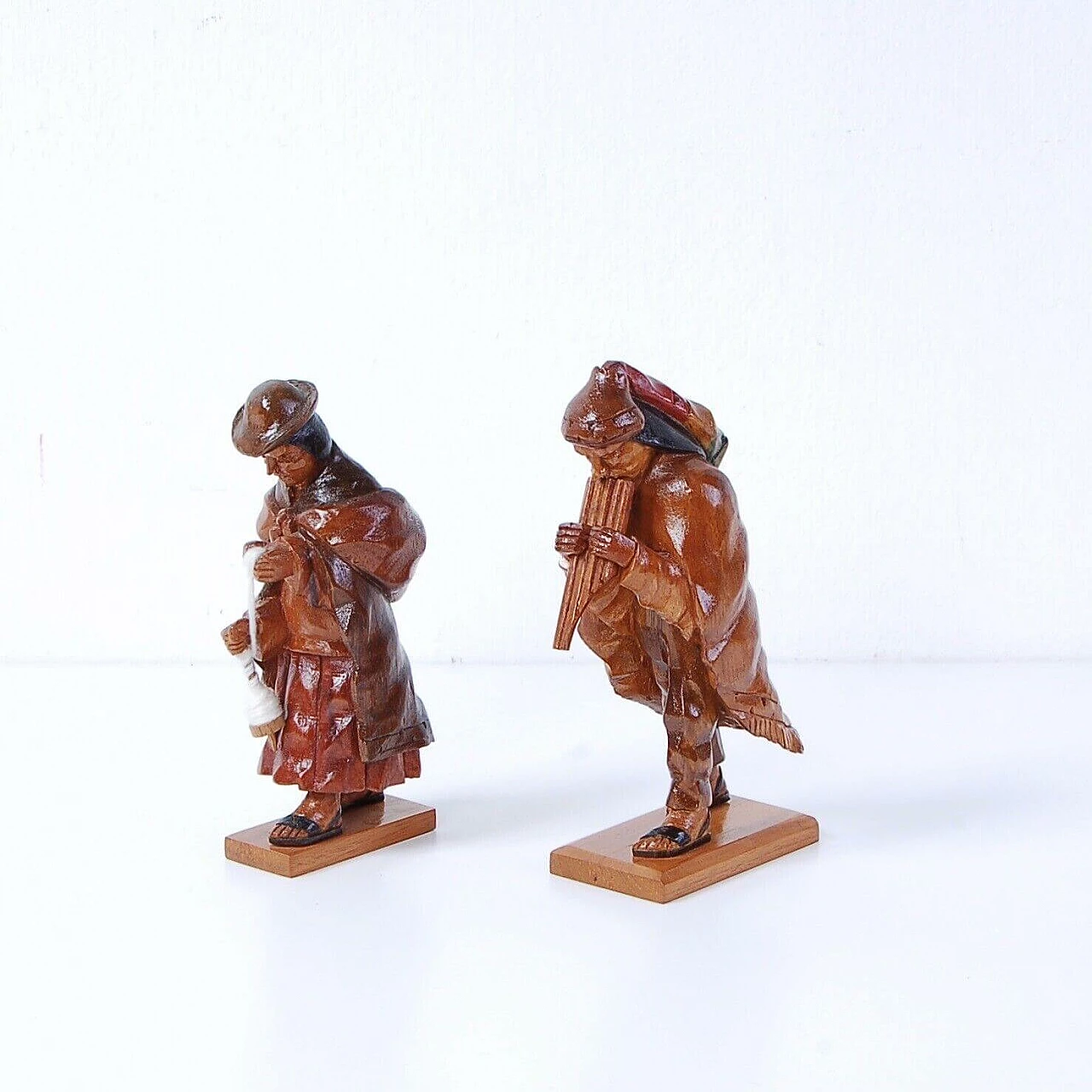 Carved wooden nativity, ethnic nativity scene, 2000s 4