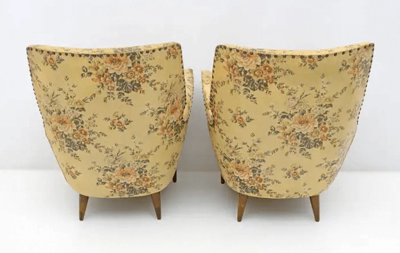 Pair of armchairs attributed to Gio Ponti by Isa, 1950s 7