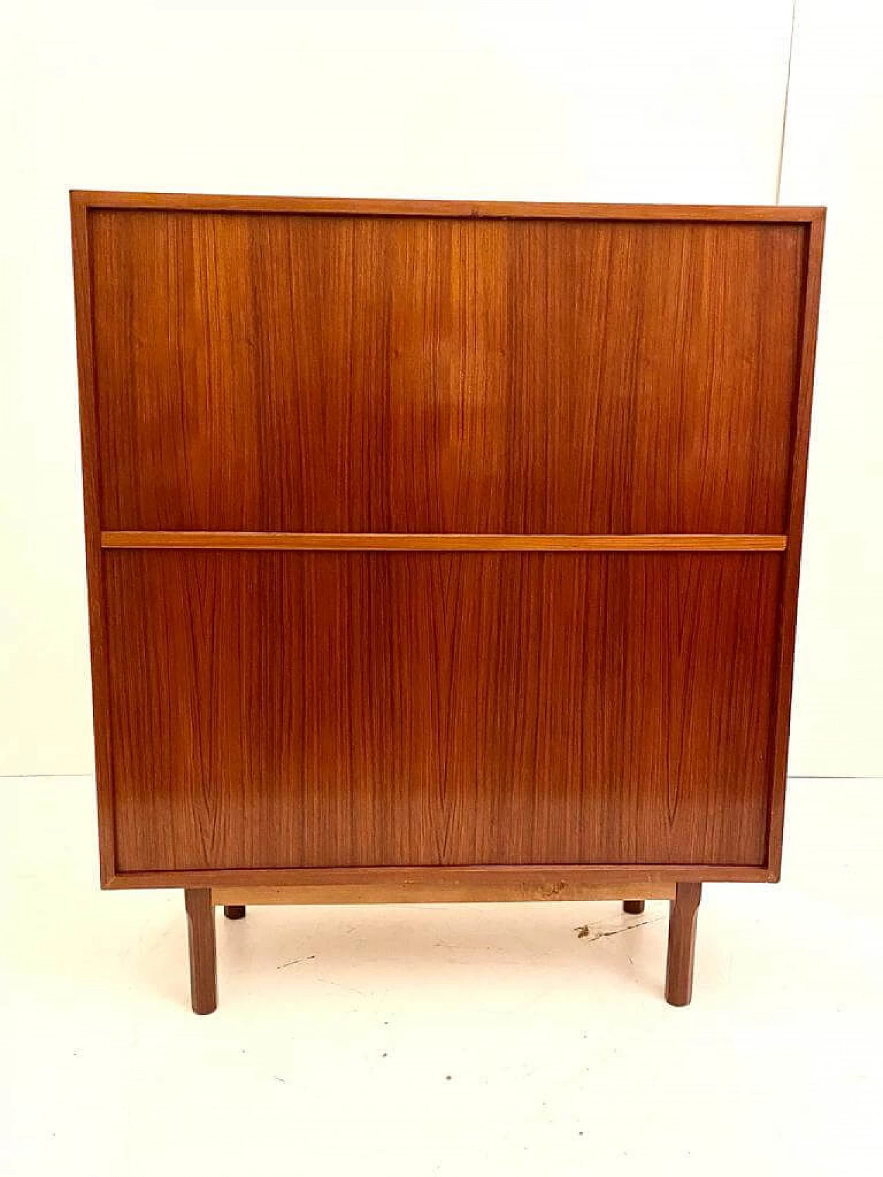 Teak veneered wood sideboard in Scandinavian style, 1950s 10