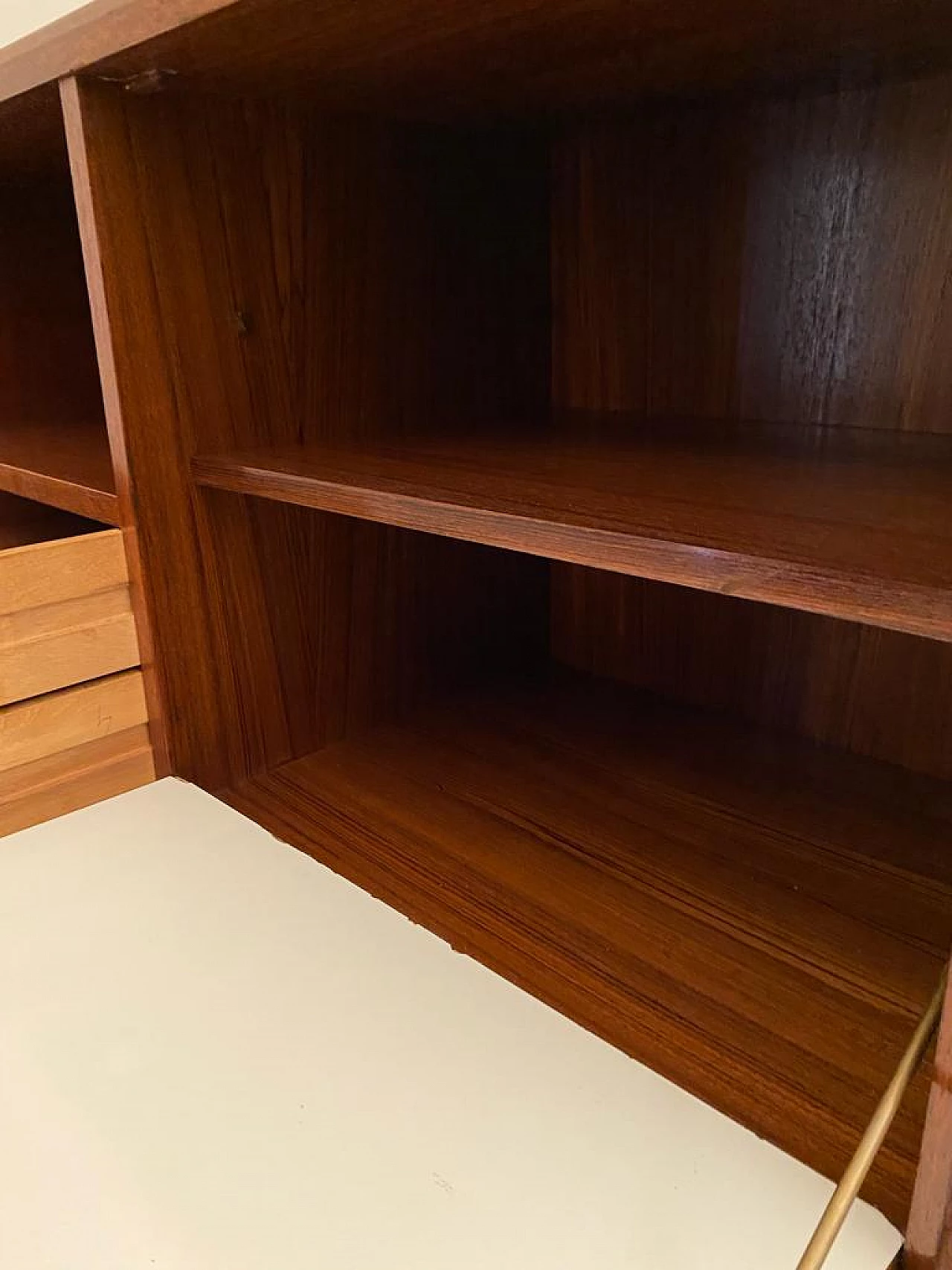 Teak veneered wood sideboard in Scandinavian style, 1950s 13