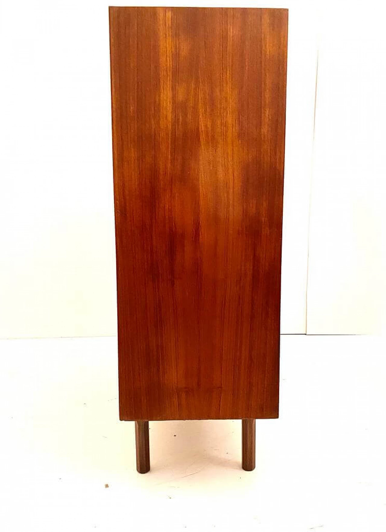 Teak veneered wood sideboard in Scandinavian style, 1950s 18