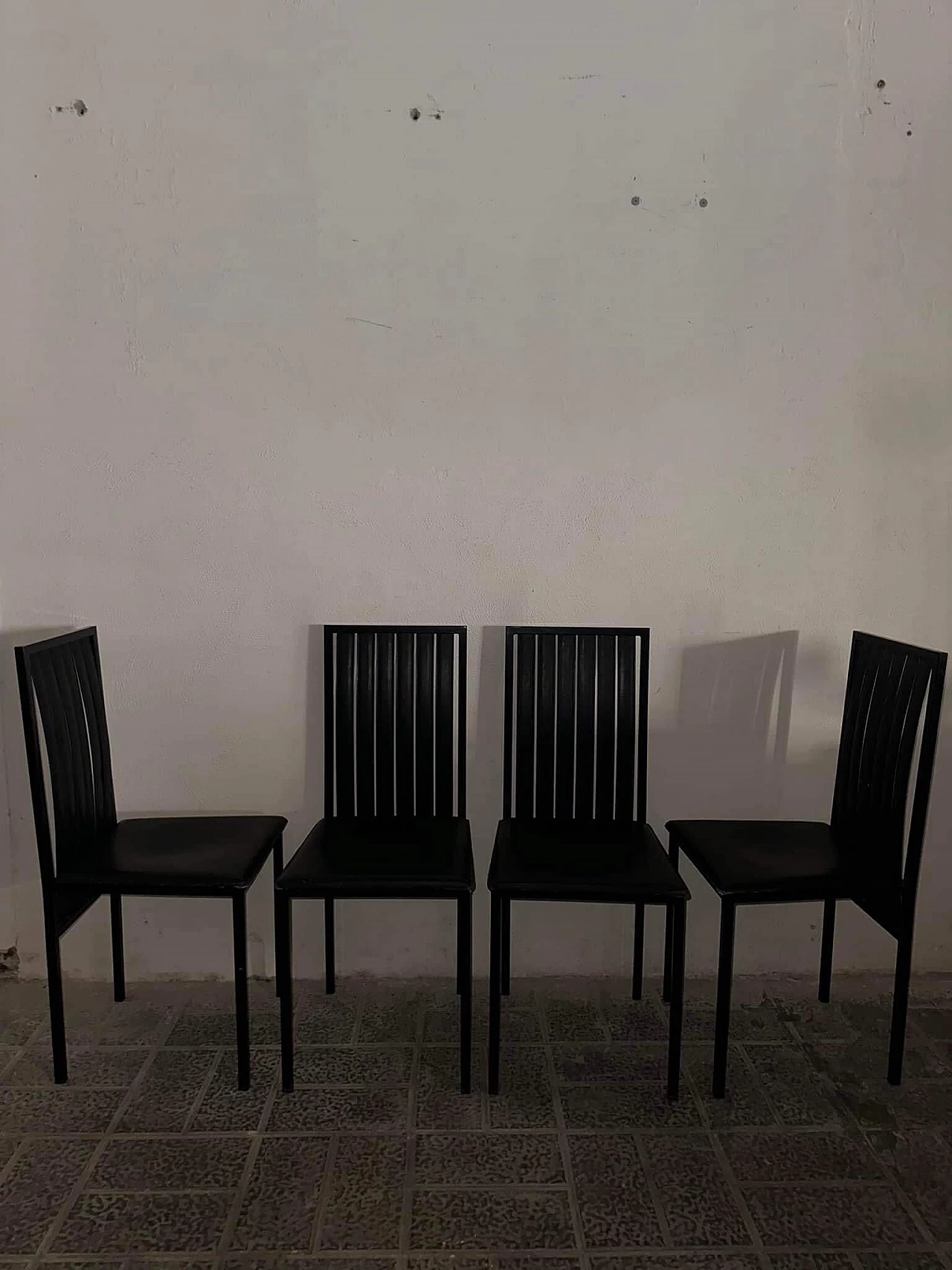 4 Chairs by Enrico Pellizzoni, 1980s 2