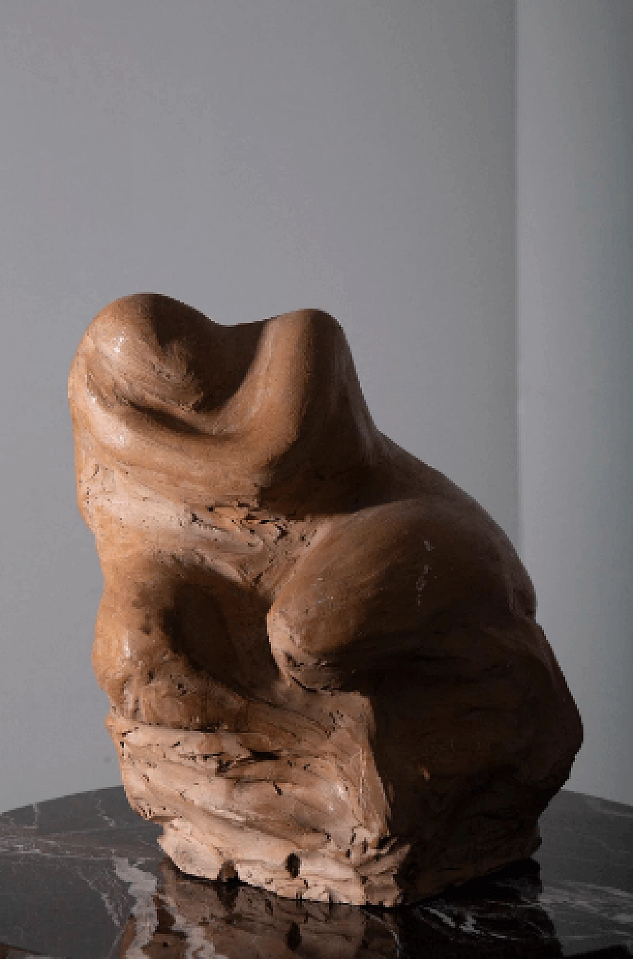 Compiani, figura antropomorfa, scultura in terracotta, anni '70 4