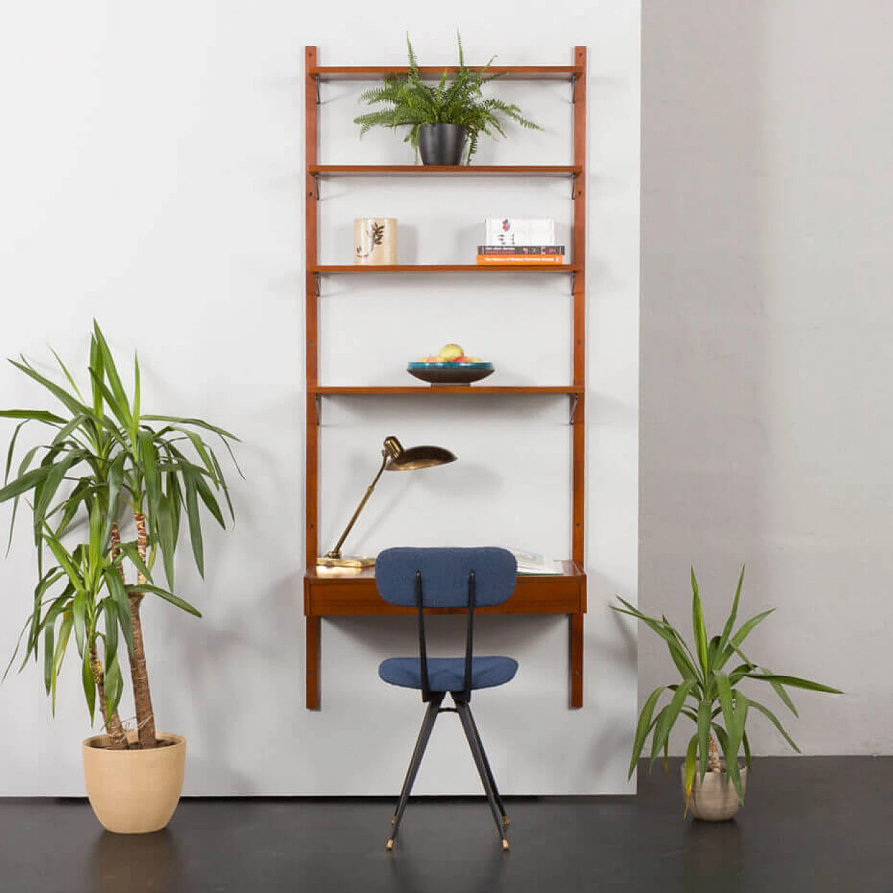 Libreria danese in teak nello stile di Poul Cadovius, anni '60 1