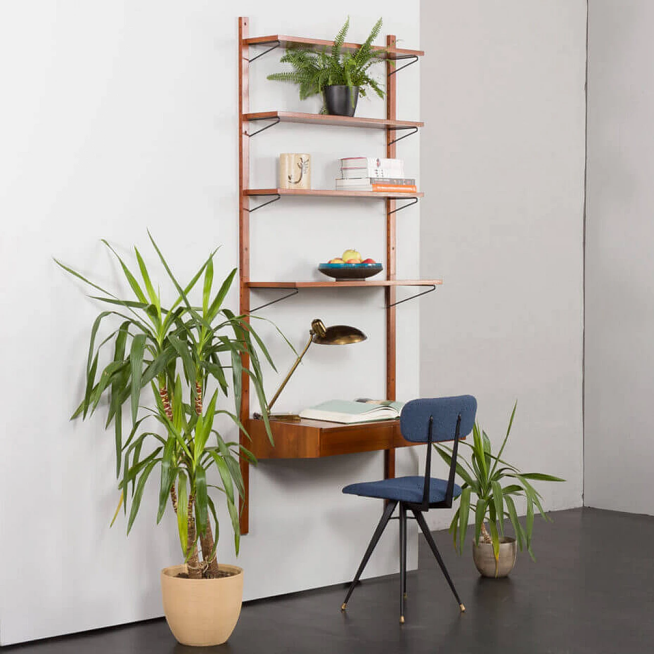 Libreria danese in teak nello stile di Poul Cadovius, anni '60 2