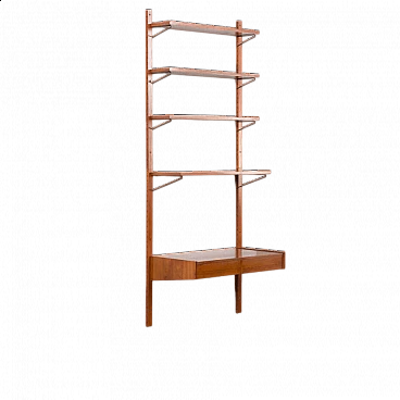 Danish teak bookcase in the style of Poul Cadovius, 1960s