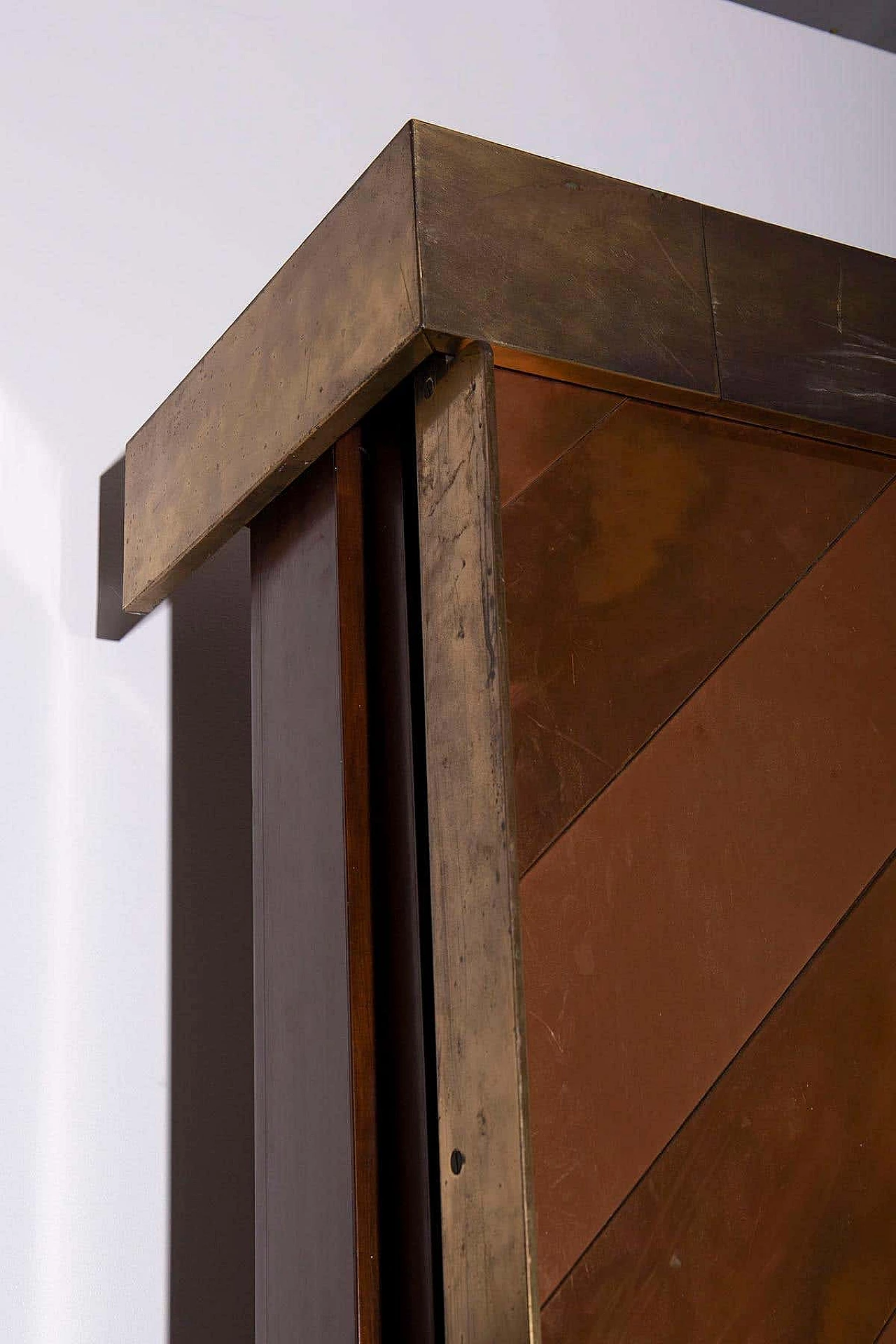 Brass and copper entrance furniture by Sandro Petti, 1960s 4