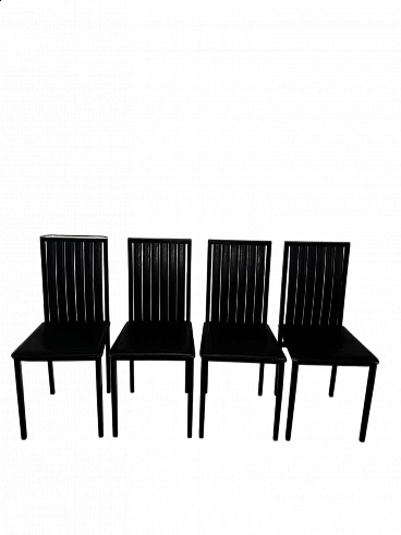 4 Chairs by Enrico Pellizzoni, 1980s