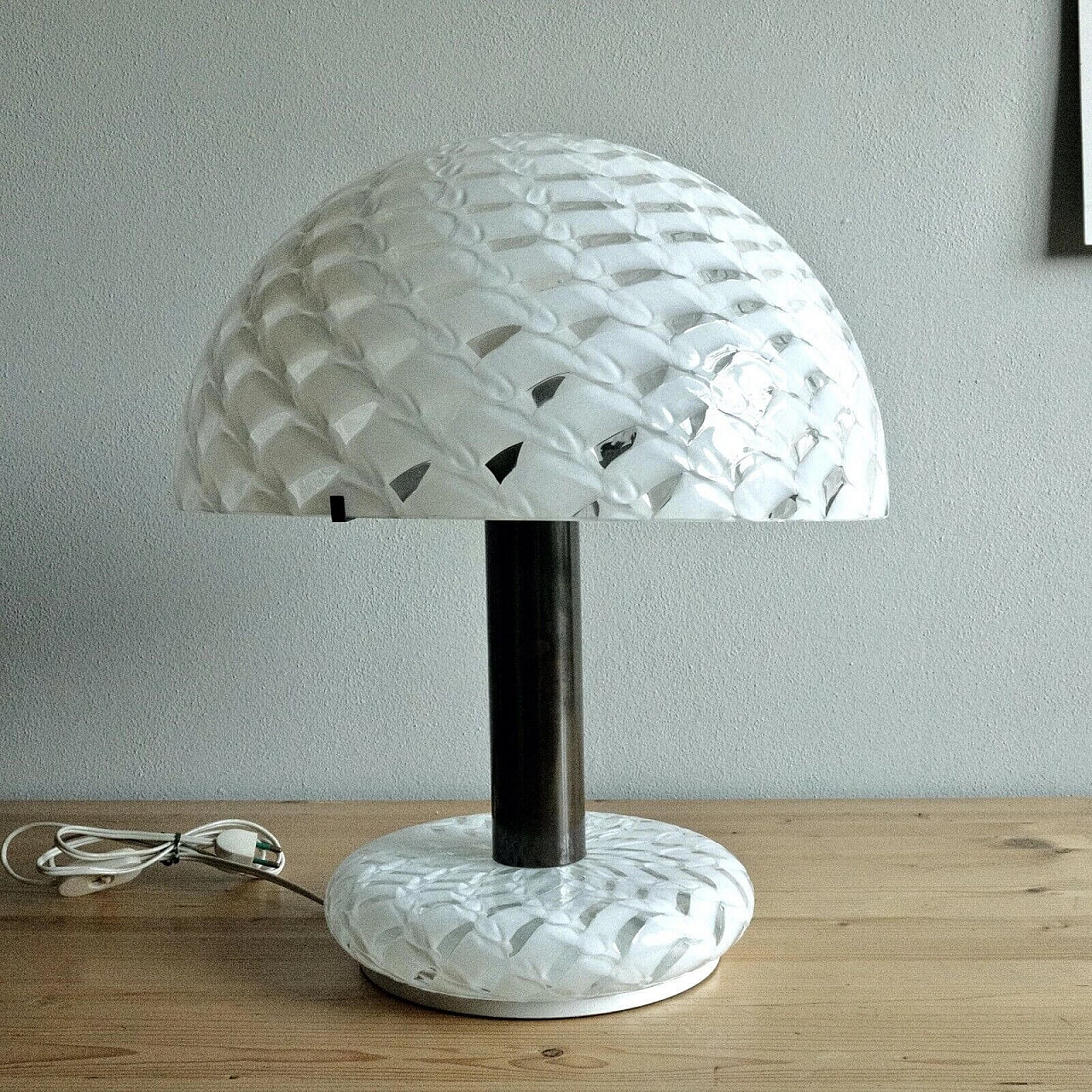 Murano glass mushroom table lamp by Mazzega, 1970s 1