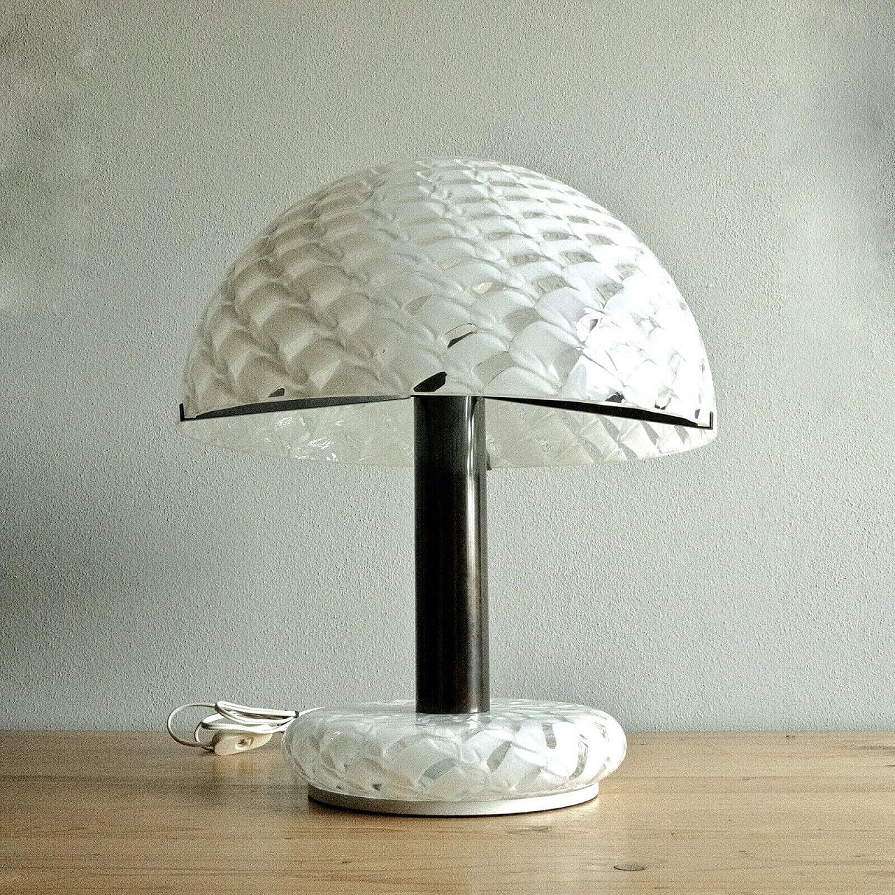 Murano glass mushroom table lamp by Mazzega, 1970s 5