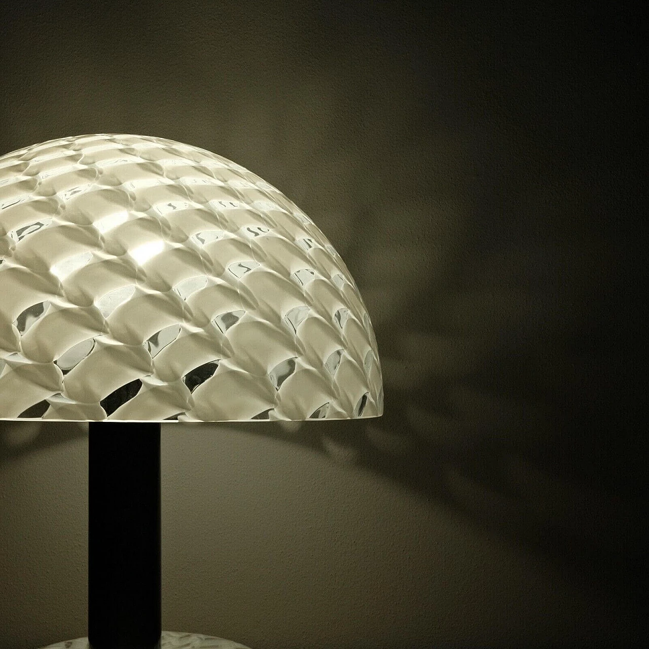 Murano glass mushroom table lamp by Mazzega, 1970s 10