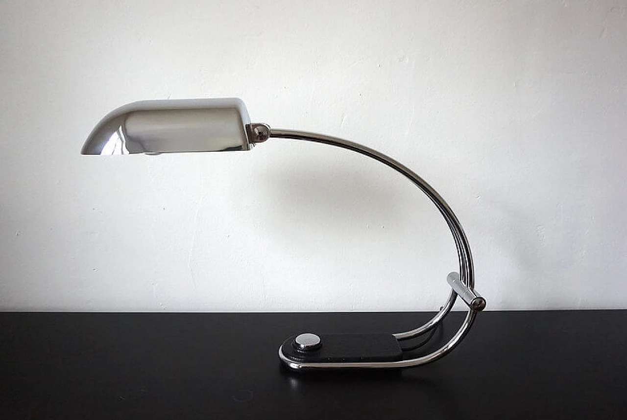 Hillebrand chrome-plated table lamp by Egon Hillebrand, 1970s 1