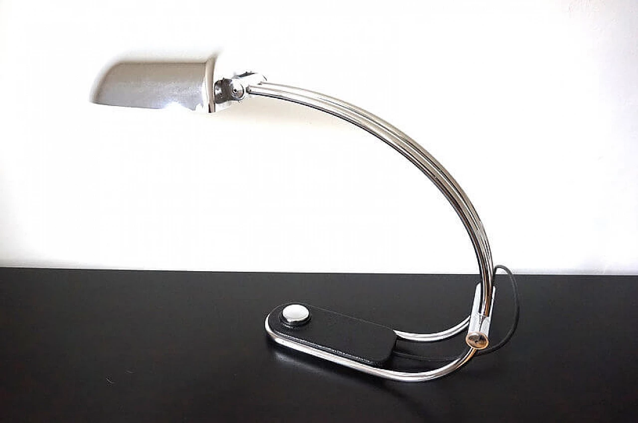 Hillebrand chrome-plated table lamp by Egon Hillebrand, 1970s 6