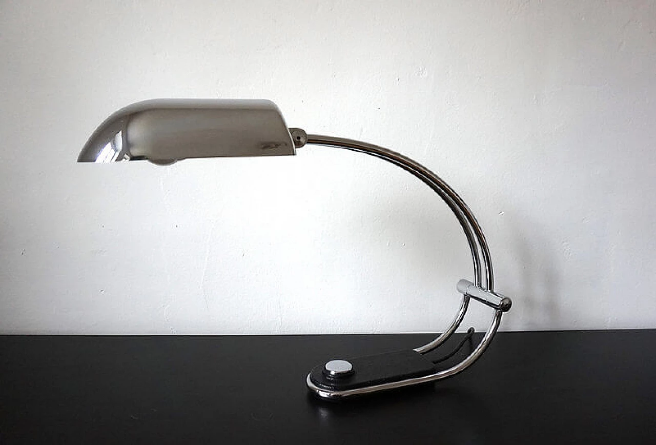 Hillebrand chrome-plated table lamp by Egon Hillebrand, 1970s 9