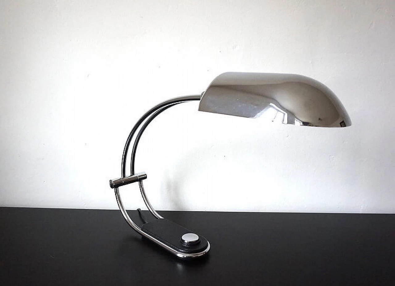 Hillebrand chrome-plated table lamp by Egon Hillebrand, 1970s 10