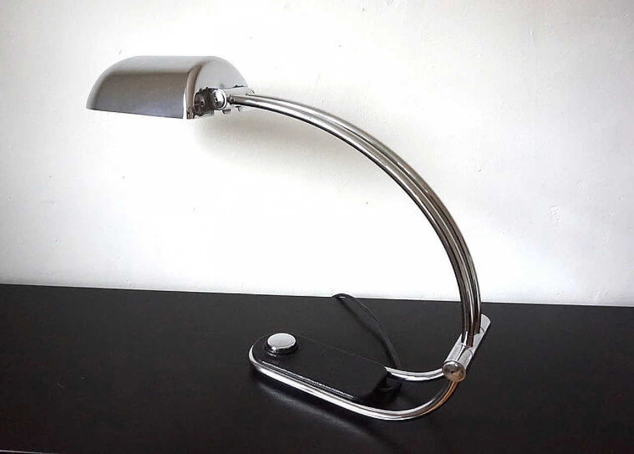 Hillebrand chrome-plated table lamp by Egon Hillebrand, 1970s 12