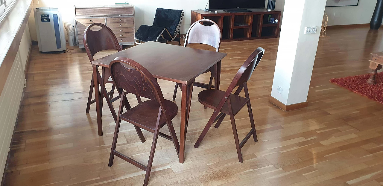 5 Sedie pieghevoli Bauhaus B751 di Thonet, anni '30 1