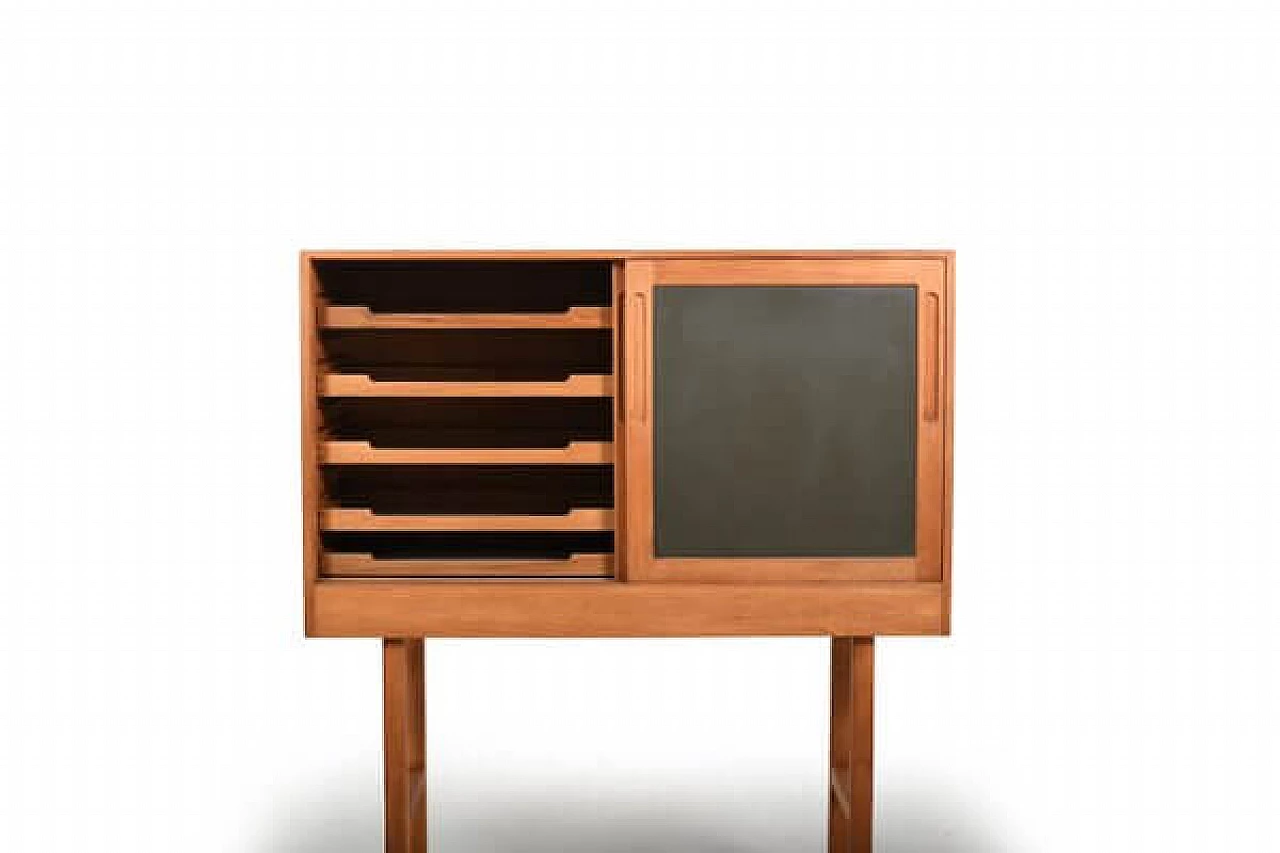 Danish oak and formica cabinet, 1960s 3