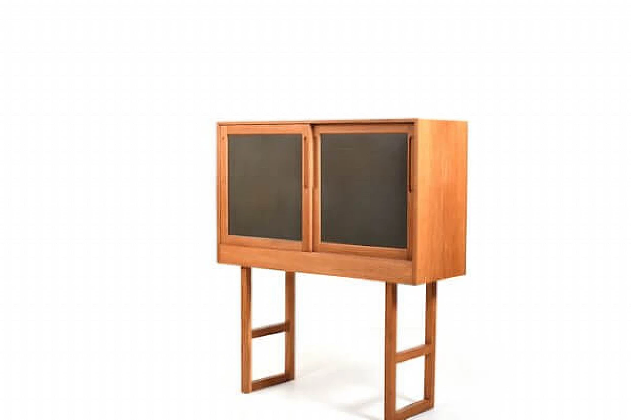 Danish oak and formica cabinet, 1960s 8