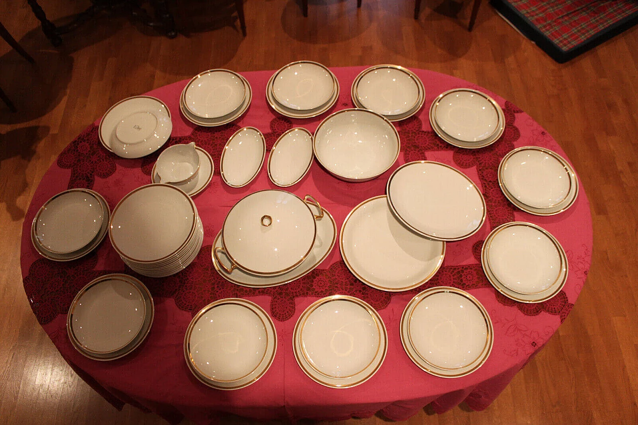 Limoges Porcelaine Charles dinner service, 1930s 5