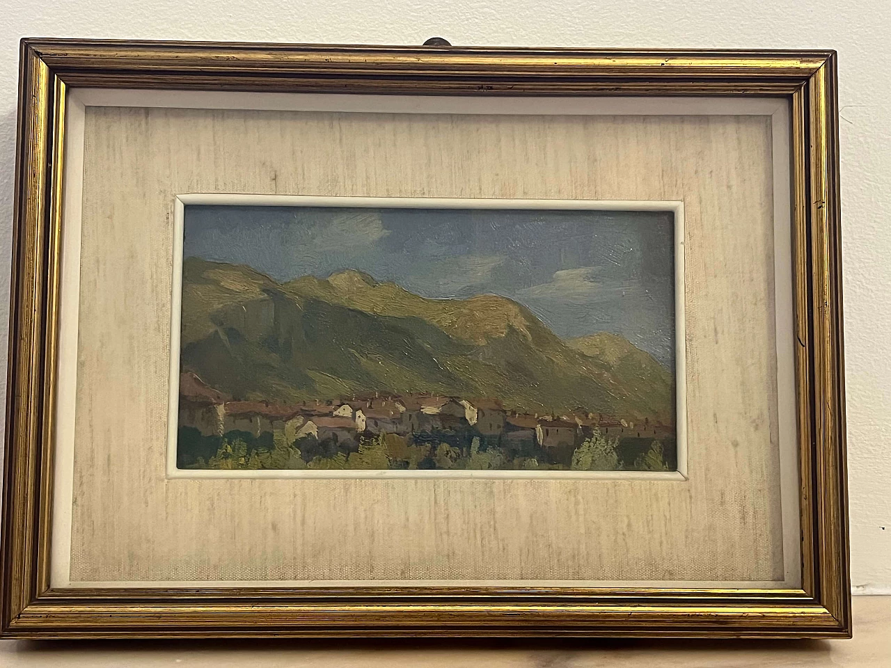 Sandro Perini, Paesaggio brianzolo, dipinto olio su tavola, 1943 1
