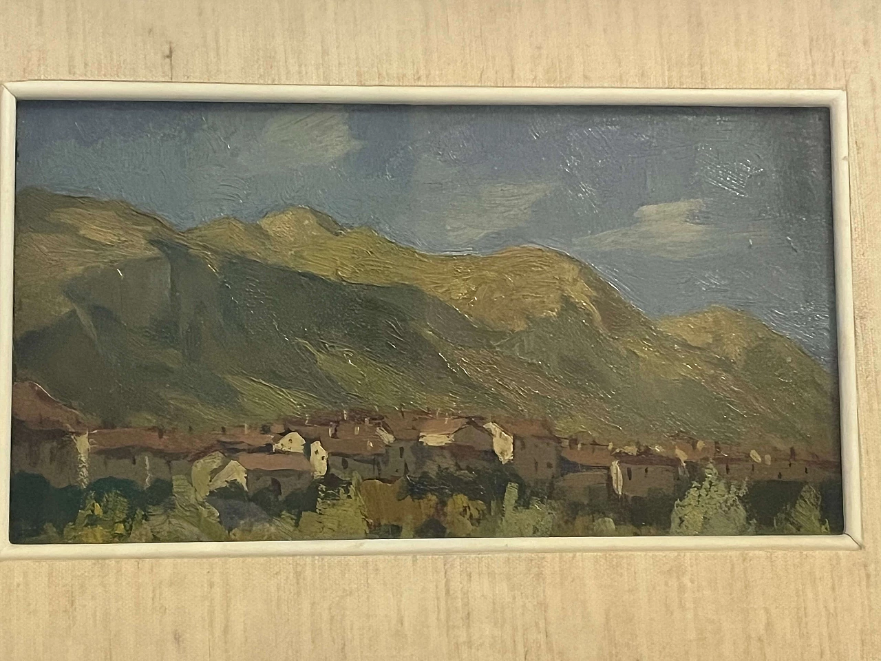 Sandro Perini, Paesaggio brianzolo, dipinto olio su tavola, 1943 2