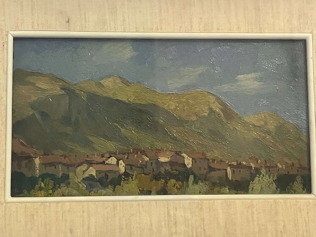 Sandro Perini, Paesaggio brianzolo, dipinto olio su tavola, 1943 3
