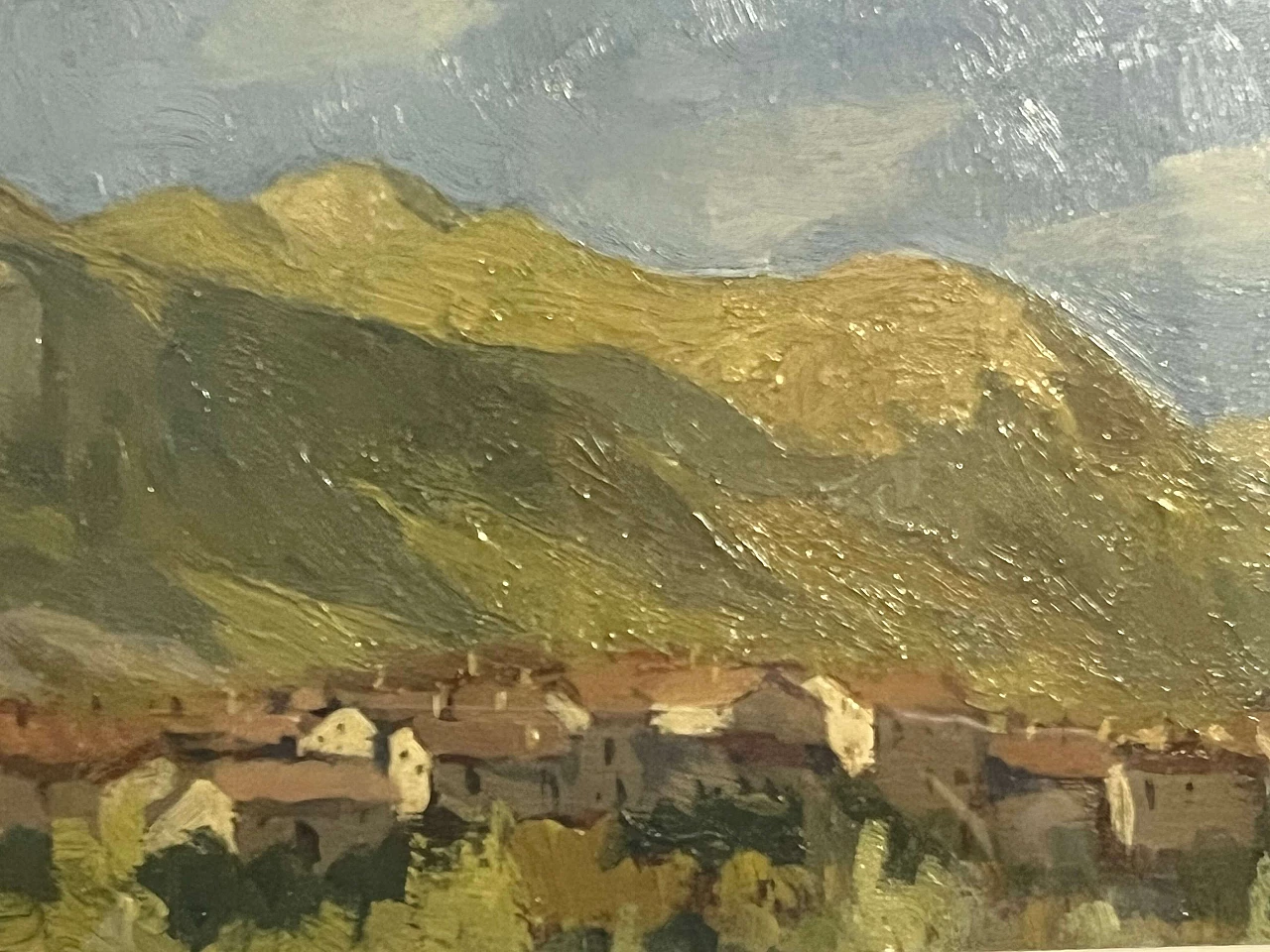 Sandro Perini, Paesaggio brianzolo, dipinto olio su tavola, 1943 5