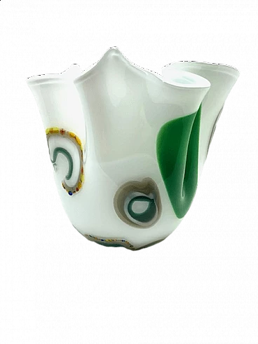 Murano glass scarf vase, 2000s