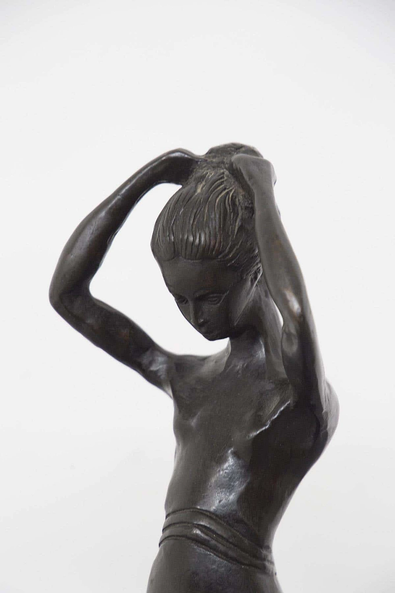 Paul Troubetzkoy, The Pose, bronze sculpture, 1920s 2