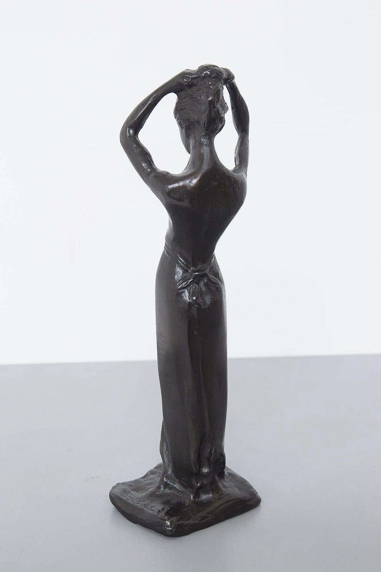 Paul Troubetzkoy, The Pose, bronze sculpture, 1920s 5