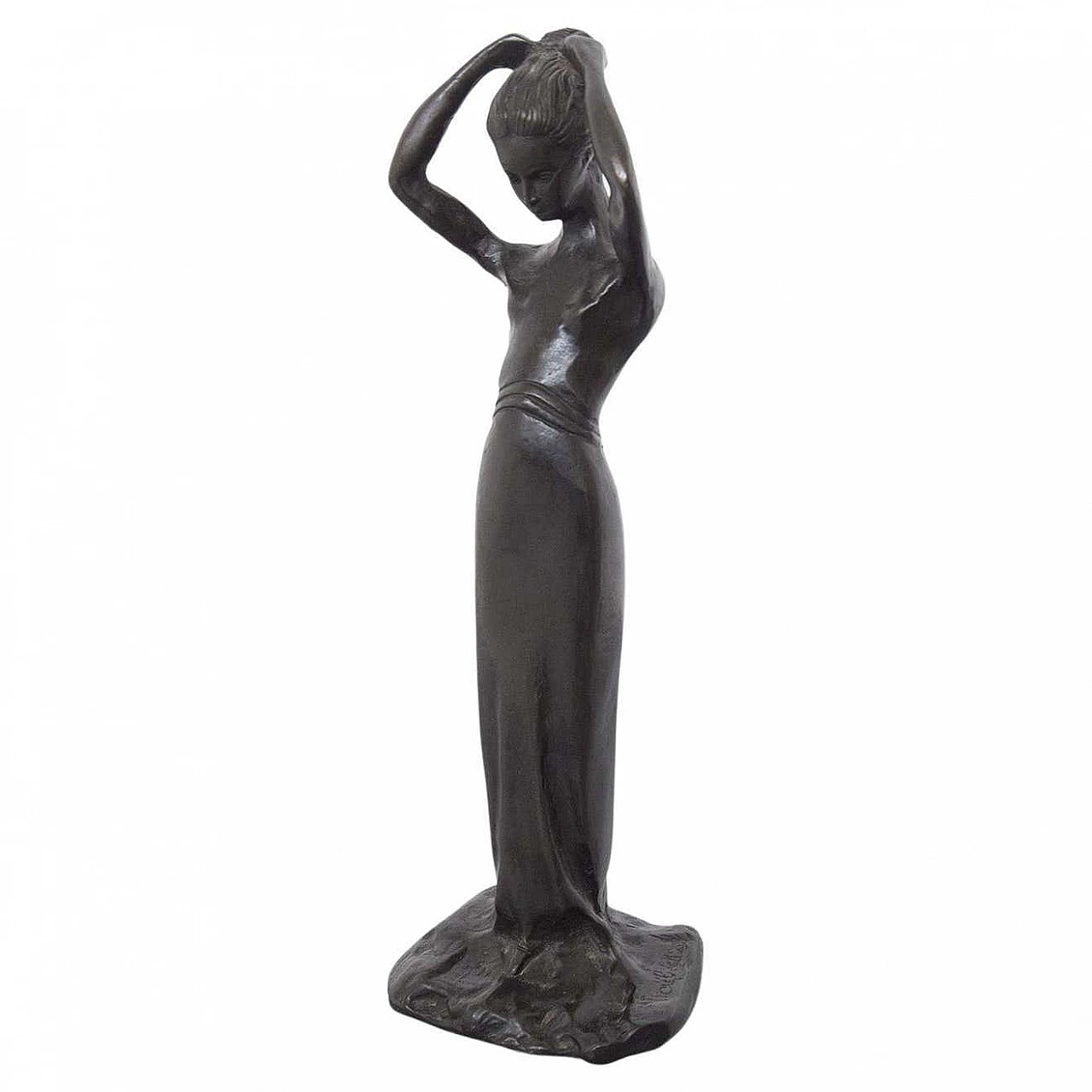 Paul Troubetzkoy, The Pose, bronze sculpture, 1920s 9