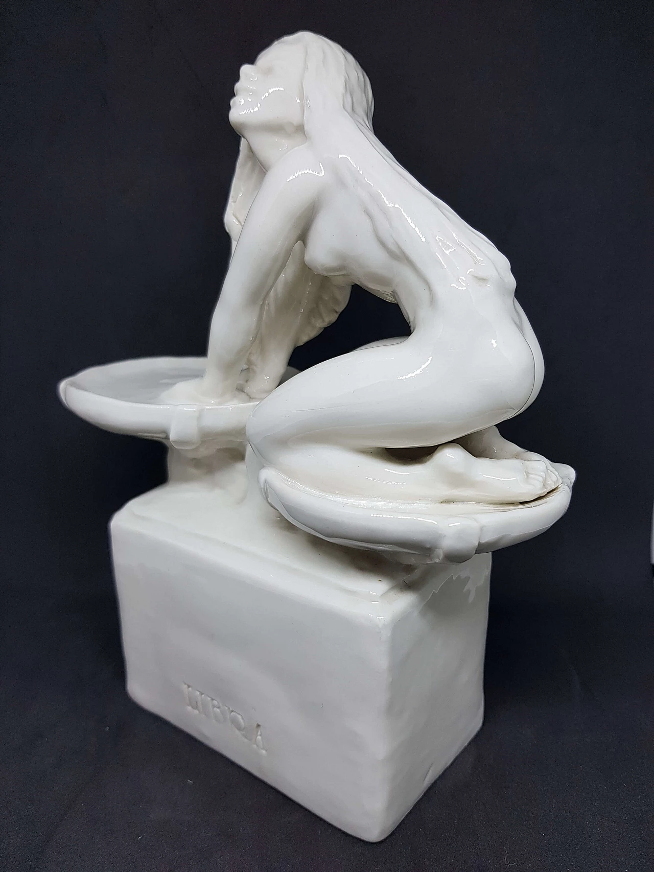 Ceramic Libra sculpture by Silvio Righetto for Cacciapuoti, 1940s 4